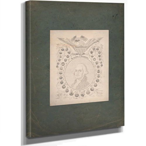 Declaration of Independence E Pluribus Unum 1776 1876 1876 — Stretched Canvas Print | Bella Frye