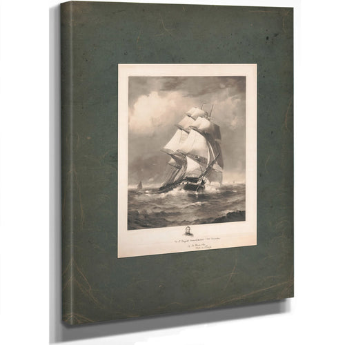 Ys Frigate Constitution Old Ironside 1896 — Stretched Canvas Print | Bella Frye