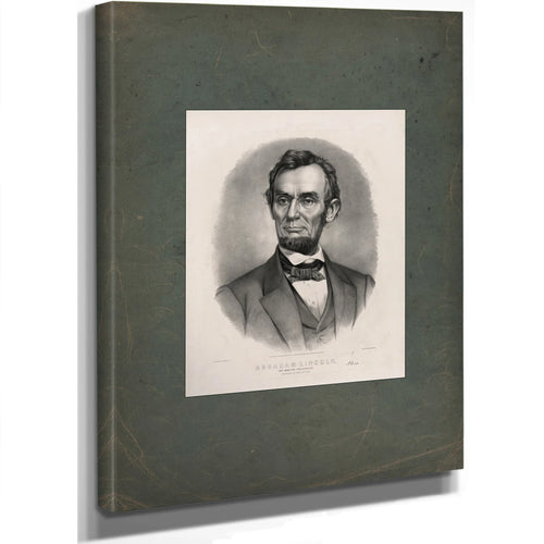 Abraham Lincoln_the Martyr President Assassinated April 14th 1865 1865 — Stretched Canvas Print | Bella Frye