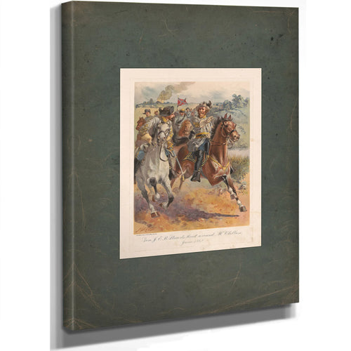 General James Ewell Brown Stuarts Raid Around Mcclellan June 1862 19 — Stretched Canvas Print | Bella Frye