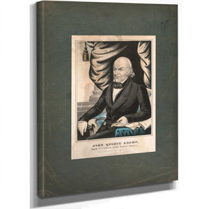 John Quincy Adams Sixth President of the United States 1835 1856 — Stretched Canvas Print | Bella Frye