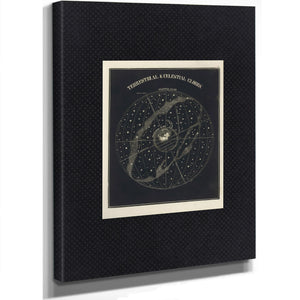 The Cosmic Mirror Smith's Celestial Sphere With Earth at Center — Stretched Canvas Print | Bella Frye