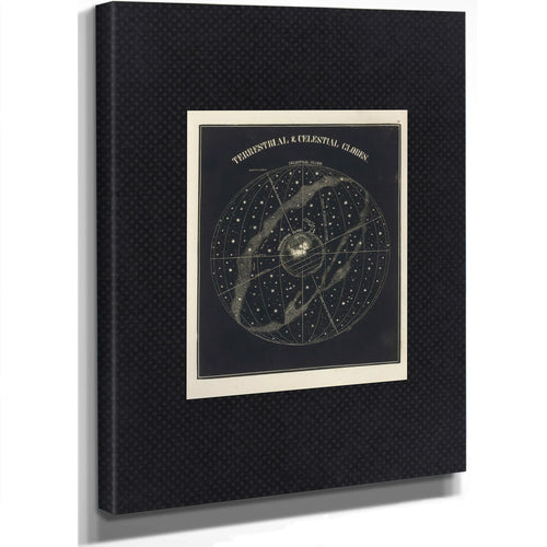 The Cosmic Mirror Smith's Celestial Sphere With Earth at Center — Stretched Canvas Print | Bella Frye
