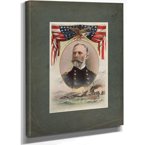 Rear Admiral Sampson Usn 1899 — Stretched Canvas Print | Bella Frye