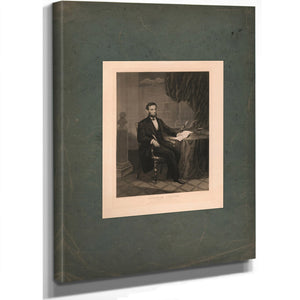 Abraham Lincoln President of the United States Signing the Emancipation Proclamation 1864 — Stretched Canvas Print | Bella Fr