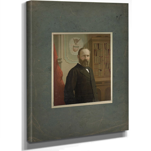 The Late President James a Garfield 1881 — Stretched Canvas Print | Bella Frye