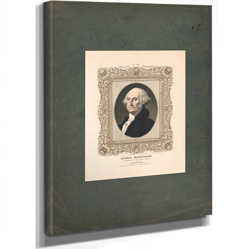 George Washington 1st President of the United States 1846 — Stretched Canvas Print | Bella Frye