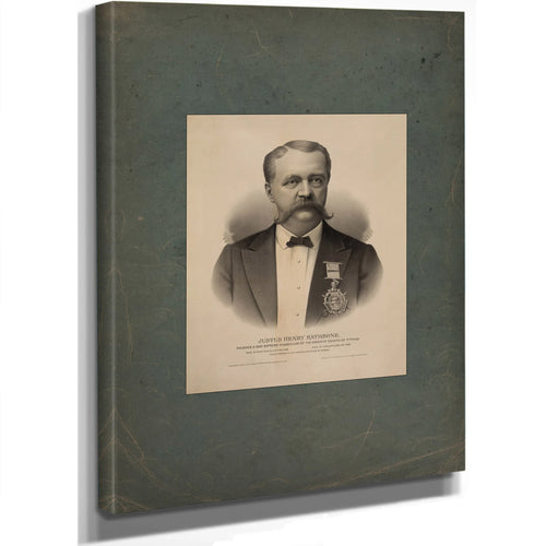 Justus Henry Rathbone Founder Past Supreme Chancellor of the Order of Knights of Pythias 189 — Stretched Canvas Print | Bella