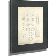 The Keepers Blueprint Hunting Island Light Station Engineering Drawings