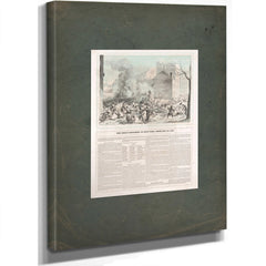 The Great Explosion in New York February 4th 185 185 — Stretched Canvas Print | Bella Frye