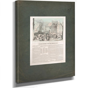The Great Explosion in New York February 4th 185 185 — Stretched Canvas Print | Bella Frye