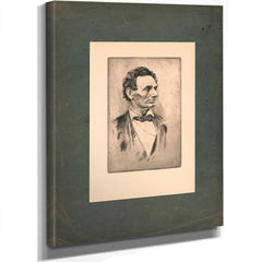 Abraham Lincoln Bust Portrait Without Beard 19 192 — Stretched Canvas Print | Bella Frye