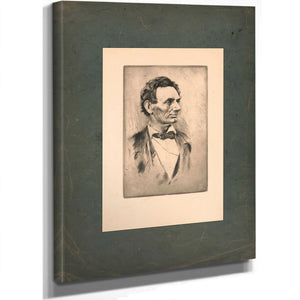 Abraham Lincoln Bust Portrait Without Beard 19 192 — Stretched Canvas Print | Bella Frye