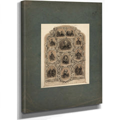 Our Generals 1862 — Stretched Canvas Print | Bella Frye