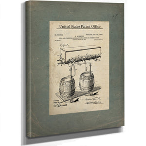 The Publicans Secret Schmidts Pressure Apparatus Patent — Framed Wall Art Room View | Bella Frye