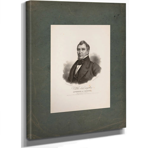 Wilson Lumpkin Governor of Georgia 1838 — Stretched Canvas Print | Bella Frye
