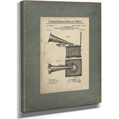 The Schureman Sound Machine Patent Print — Framed Wall Art Room View | Bella Frye