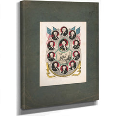 The Presidents of the United States 1844 — Stretched Canvas Print | Bella Frye
