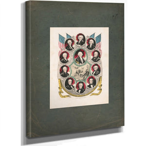 The Presidents of the United States 1844 — Stretched Canvas Print | Bella Frye