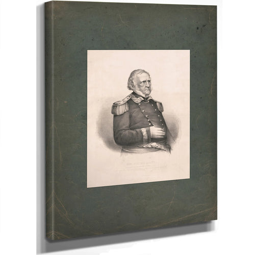 General Winfield Scott 1861 — Stretched Canvas Print | Bella Frye