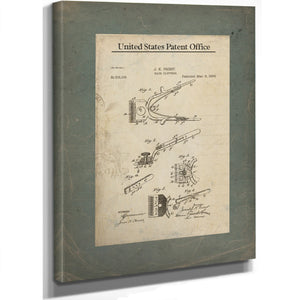 The Barbers Instrument Patent No. 51619 — Stretched Canvas Print | Bella Frye