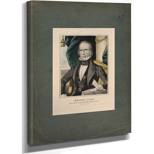Henry Clay Nominated for Eleventh President of the United States 1835 1856 — Stretched Canvas Print | Bella Frye