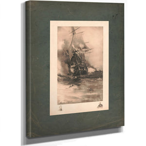 Burning of the Congress 1892 — Stretched Canvas Print | Bella Frye