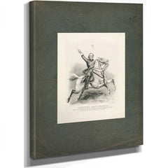 Custers Last Charge_ Brevet Major General George a Custer Lieutenant Colonel 7th Us Cavalry 1876 — Stretched Canvas Print | B