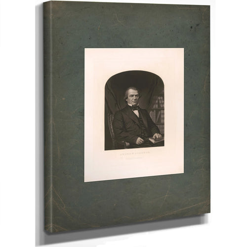 Andrew Johnson 19th Century — Stretched Canvas Print | Bella Frye