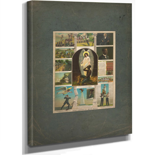 Afro American Monument 1897 — Stretched Canvas Print | Bella Frye