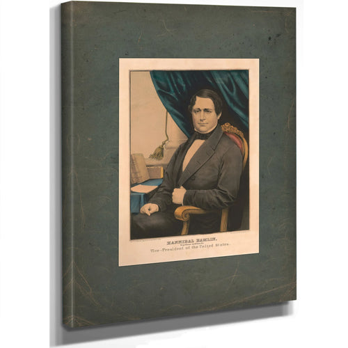 Hannibal Hamlin Republican Candidate for Vice President of the United States 186 — Stretched Canvas Print | Bella Frye
