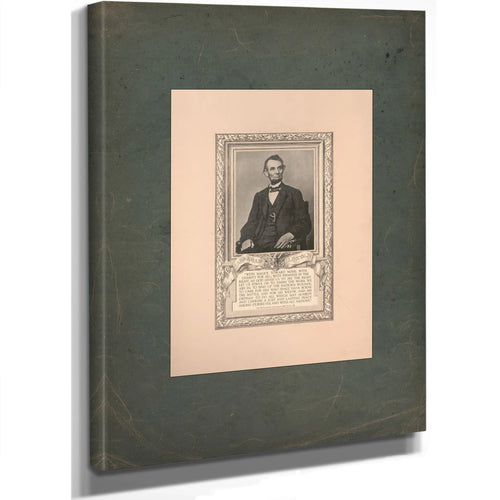 Abraham Lincoln 1918 — Stretched Canvas Print | Bella Frye