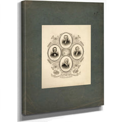 Pioneers in the Great Religious Reformation of the Nineteenth Century 1885 — Stretched Canvas Print | Bella Frye