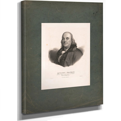 Benjamin Franklin 1779 — Stretched Canvas Print | Bella Frye