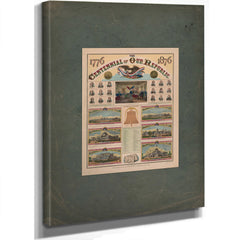 The Centennial of Our Republic 1876 — Stretched Canvas Print | Bella Frye