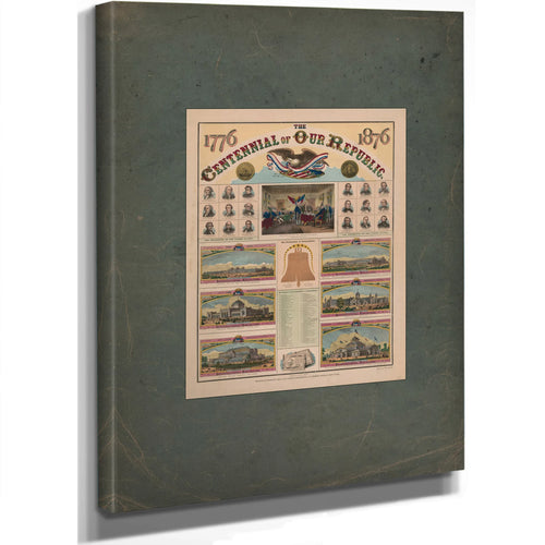 The Centennial of Our Republic 1876 — Stretched Canvas Print | Bella Frye