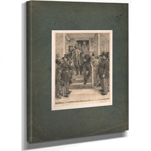 The Last Moments of John Brown Leaving the Jail on the Morning of His Execution 1885 — Stretched Canvas Print | Bella Frye