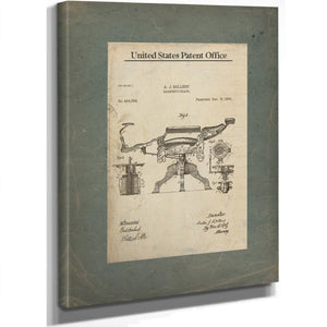 The Barbers Throne Patent Print — Stretched Canvas Print | Bella Frye