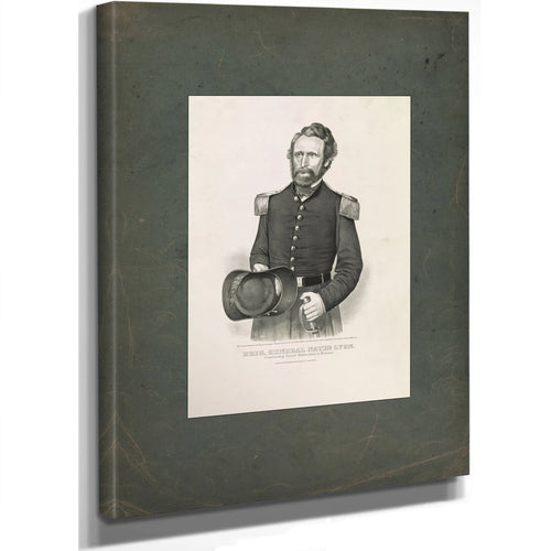 Brigadier General Nathaniel Lyon Commanding United States Army in Missouri 1861 — Stretched Canvas Print | Bella Frye