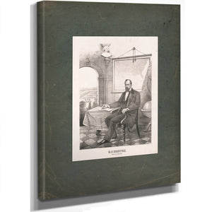 Oliver P Morton Governor of Indiana 1862 1864 — Stretched Canvas Print | Bella Frye