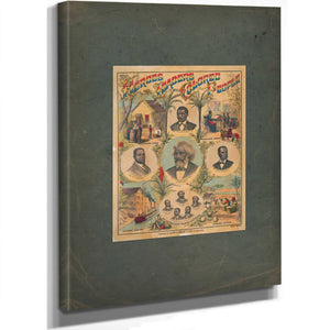 The Heroes and Leaders of the Colored People 1883 — Stretched Canvas Print | Bella Frye