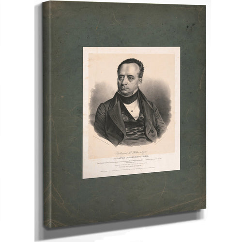 Nathaniel P Tallmadge Senator From New York 1839 — Stretched Canvas Print | Bella Frye