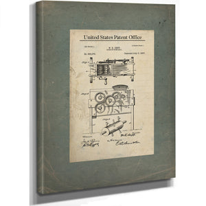 The Depp Apparatus Patent for the Extraction of Spirits — Framed Wall Art Room View | Bella Frye