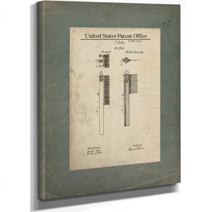 The Divine Instrument Patent No. 14125 — Stretched Canvas Print | Bella Frye