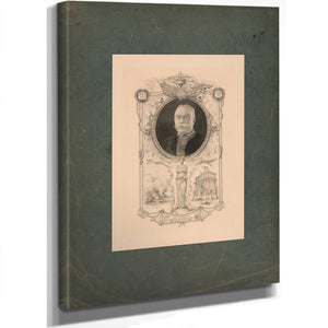 Portrait of Admiral Dewey Commemorating His Arrival in New York September 1899 192 — Stretched Canvas Print | Bella Frye