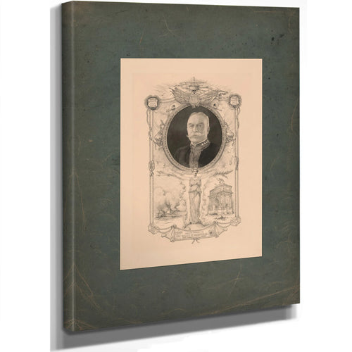 Portrait of Admiral Dewey Commemorating His Arrival in New York September 1899 192 — Stretched Canvas Print | Bella Frye