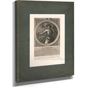 John Paul Jones Commodore Au Service Des Etats Unis De Lame╠ürique 178s — Stretched Canvas Print | Bella Frye