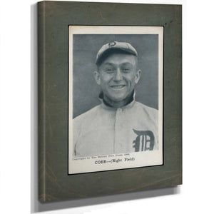 Detroit Free Press Ty Cobb — Stretched Canvas Print | Bella Frye