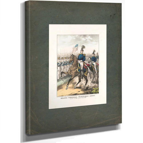 Major General Winfield Scott General in Chief United States Army 1846 — Stretched Canvas Print | Bella Frye