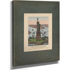 The Great Bartholdi Statue Liberty Enlightening the World 1885 — Stretched Canvas Print | Bella Frye